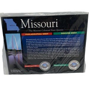 Missouri Colorized State Quarter NEW Philadelphia & Denver Mint